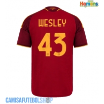 Camisa de time de futebol AS Roma Wesley Franca #43 Replicas 1º Equipamento 2026-27 Manga Curta
